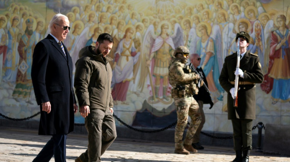 La visita sorpresa de Biden a Kiev bajo las sirenas antia&eacute;reas