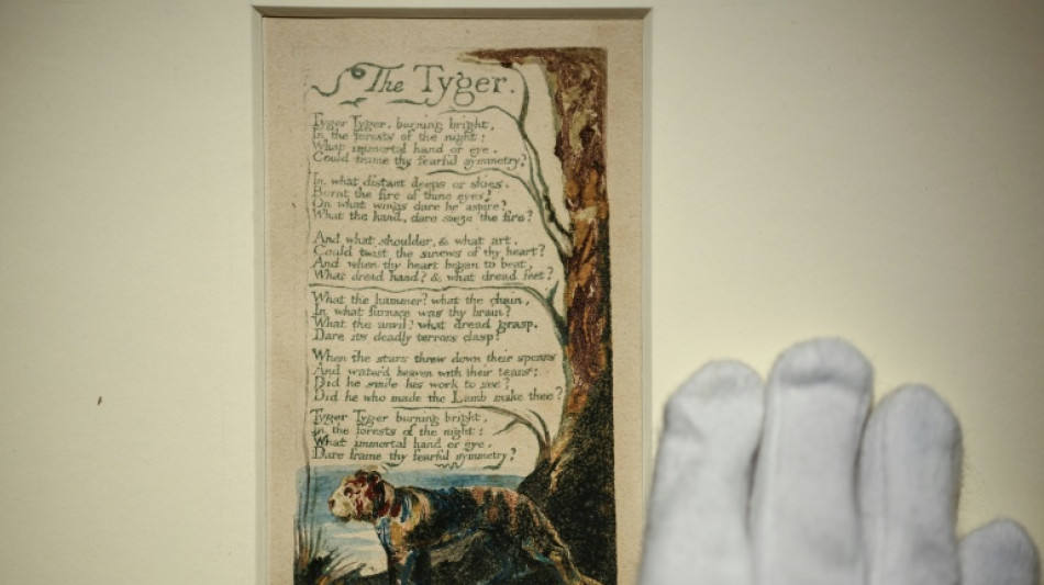 Print of Blake 'Tyger' poem blazes path to auction record