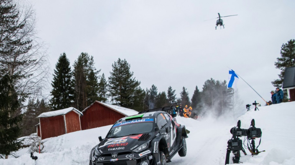 Snow king Evans leads tight race at Rally Sweden