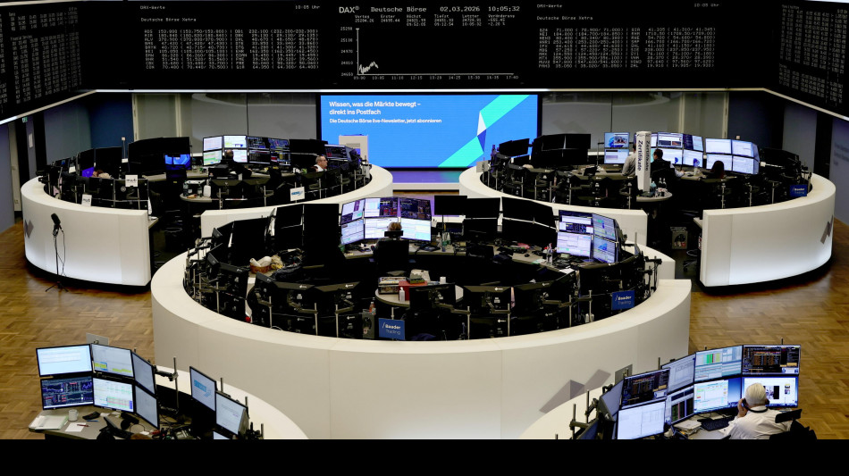 Borsa: l'Europa parte pesante con la guerra in Medio Oriente