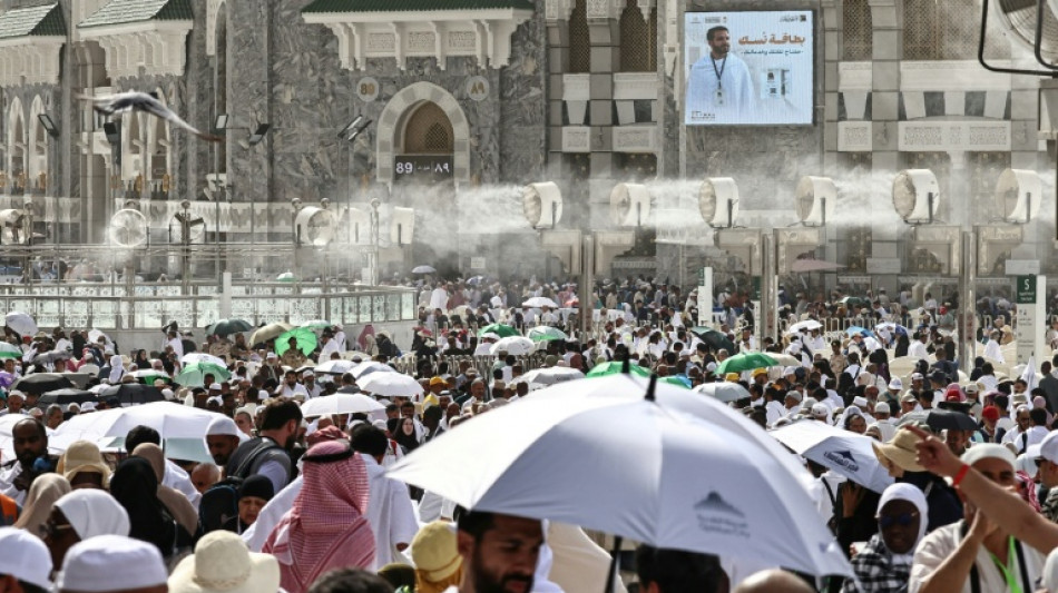 Sous des chaleurs extr&ecirc;mes, le hajj met les p&eacute;lerins &agrave; rude &eacute;preuve 