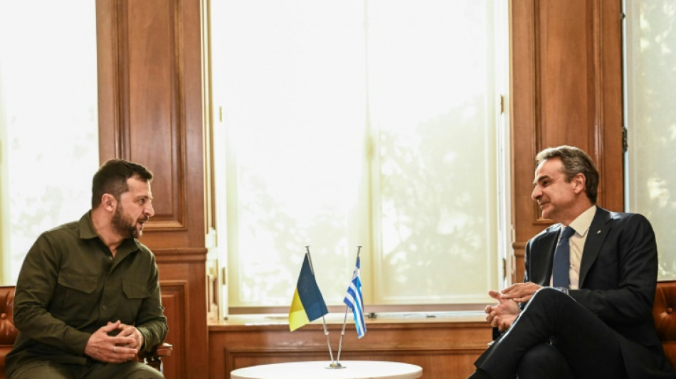 Zelenski llega a Grecia para reunirse con l&iacute;deres europeos y de los Balcanes