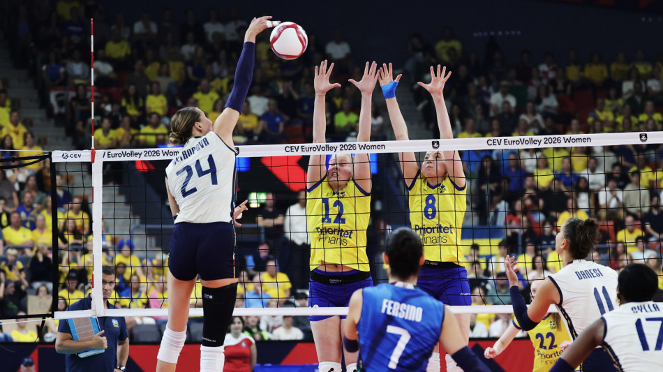 Europei: 3-0 alla Svezia e terza vittoria su tre per l'Italia