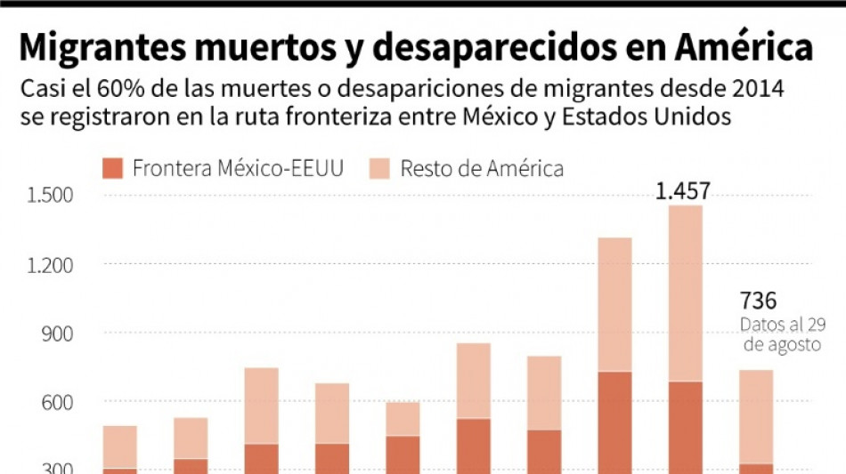 Frontera EEUU-M&eacute;xico es la ruta migratoria terrestre m&aacute;s peligrosa del mundo, seg&uacute;n la OIM