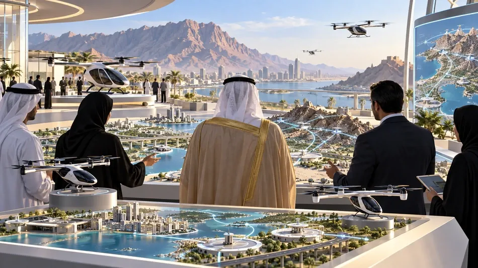 سعود بن صقر يتابع تطوير منظومة التنقل الجوي في رأس الخيمة