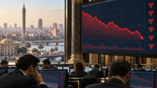 مؤشرات البورصة المصرية تهبط جماعياً في افتتاح جلسة الأحد