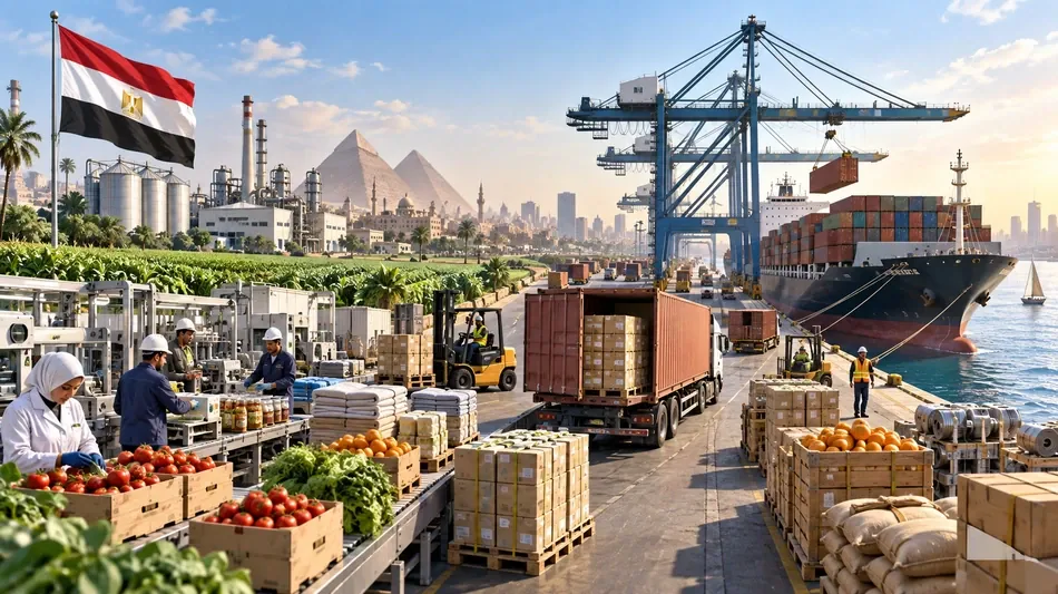 مصر تستهدف زيادة حصة الصادرات السلعية إلى 30% من الناتج المحلي