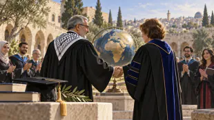 كمال النونو أول سفير لاتحاد الجامعات الدولي في فلسطين