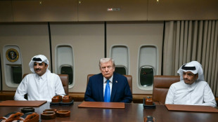 Trump meets Qatar leaders on way to Asia