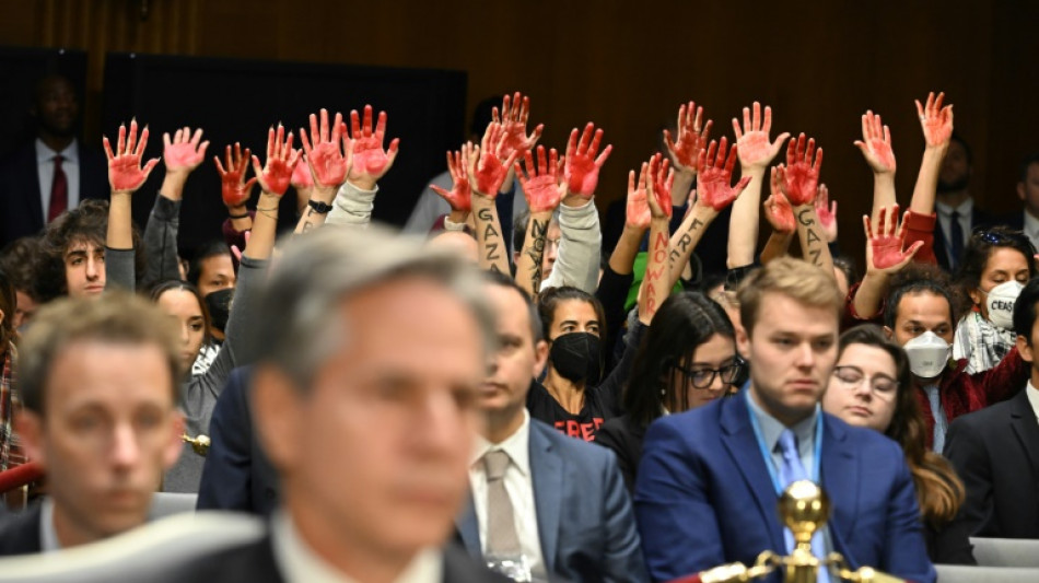 'Ceasefire now!' Protesters interrupt US congress hearing