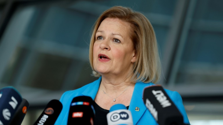 Faeser nach Anschlagspl&auml;nen von Wien: Bedrohung in Deutschland weiter hoch