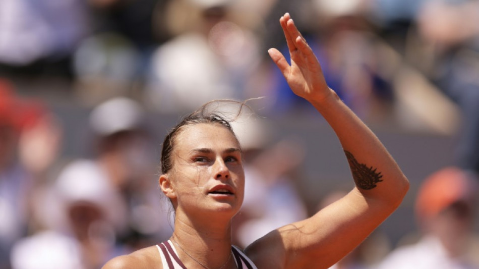 Roland-Garros: "Je ne soutiens pas la guerre, je ne soutiens pas Loukachenko", affirme la B&eacute;larusse Aryna Sabalenka