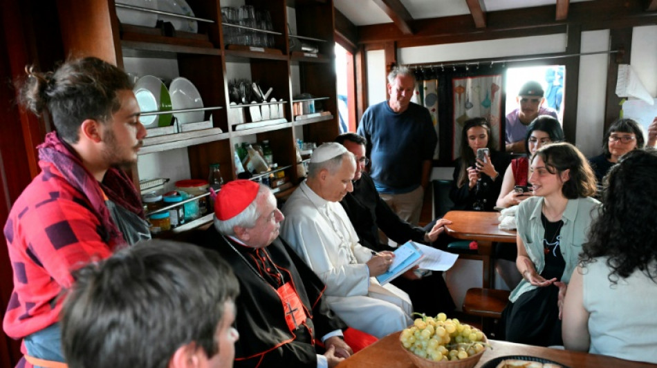 Pope Leo visits 'school of peace' sailing the Mediterranean