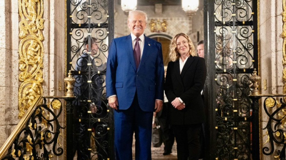 Meloni re&ccedil;ue par Trump en Floride