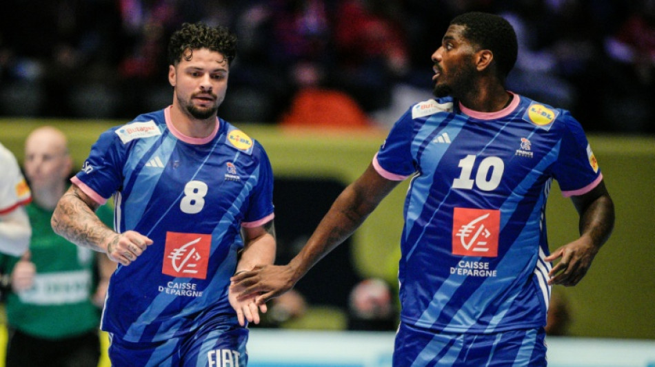 Euro de hand: les Bleus s&eacute;rieux... et attentifs &agrave; la cuisse de Minne